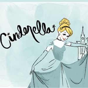 Disney Princess Cinderella Curtsy Art Surface Book 2 13.5in Skin